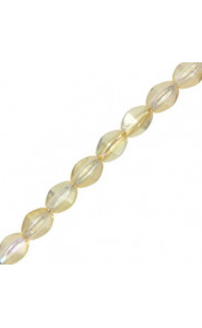 Czech Pinch beads 5x3mm Crystal yellow rainbow 00030/98531